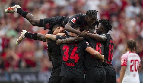 Leverkusen defeats Leipzig in Bundesliga opener, Stuttgart enjoys 5-0 rout without Endo